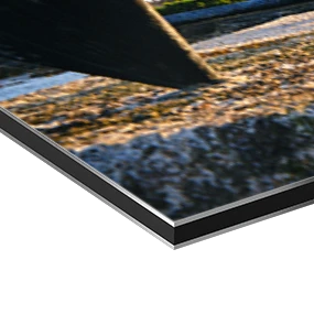 Papier d'art sur une plaque d'aluminium